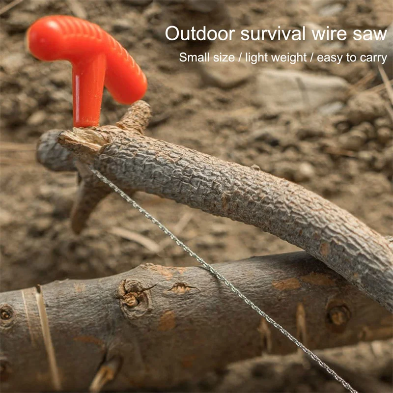 

Manual Hand Steel Rope Chain Saw Practical Portable Emergency Survival Gear Steel Wire Kits Travel Tools Outdoor Camping Hiking