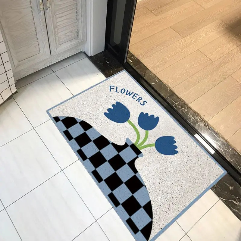 

Напольный коврик, пылезащитный коврик для входной двери под заказ, нескользящий коврик для входной двери с проволочным кольцом, декоративн...
