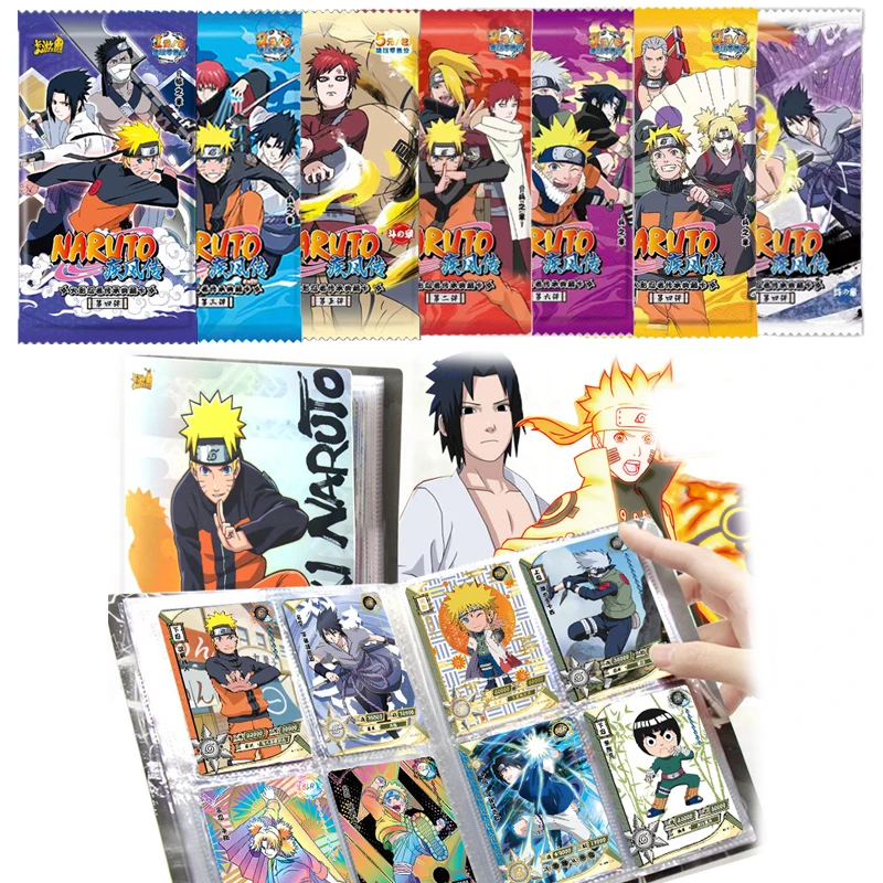 

One Pack random Naruto Card Series Anime Character Rare Flash SSR Card Deluxe Collection Edition Board Game Toys Children Gifts