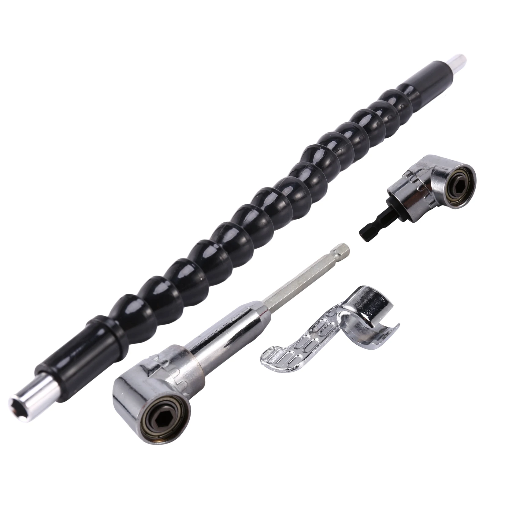 

1/4 inch Flexible Hex Shaft Screwdriver Power Drill Bit Extension 105 Degrees Corner Device + Screwed Joint + Flexible