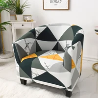 armchair sofa cover elastic club chair slipcover tub chair cover coffee couch slipcover single seat case for living room