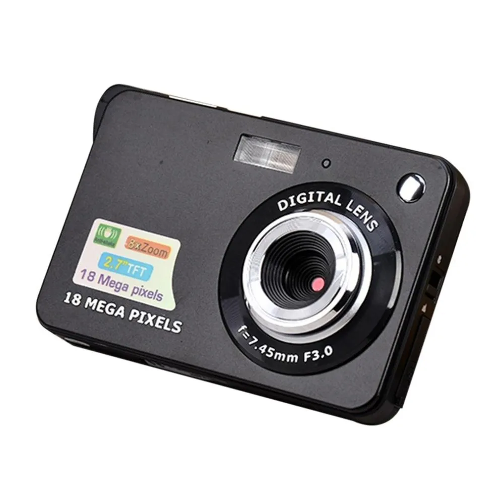 

2023 Digital Camera 2.7 Inch TFT HD LCD Display 18MP 720P 8x Zoom Anti-Shake Camcorder Video CMOS Micro Camera Children Gift New