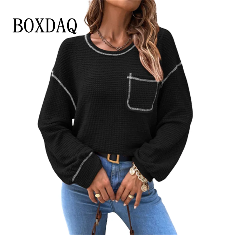 

Autumn Winter Oversized Women Sweatshirt Korean Style Long Sleeve Casual Pullovers Harajuku Streetwear Knitting Women Clothing