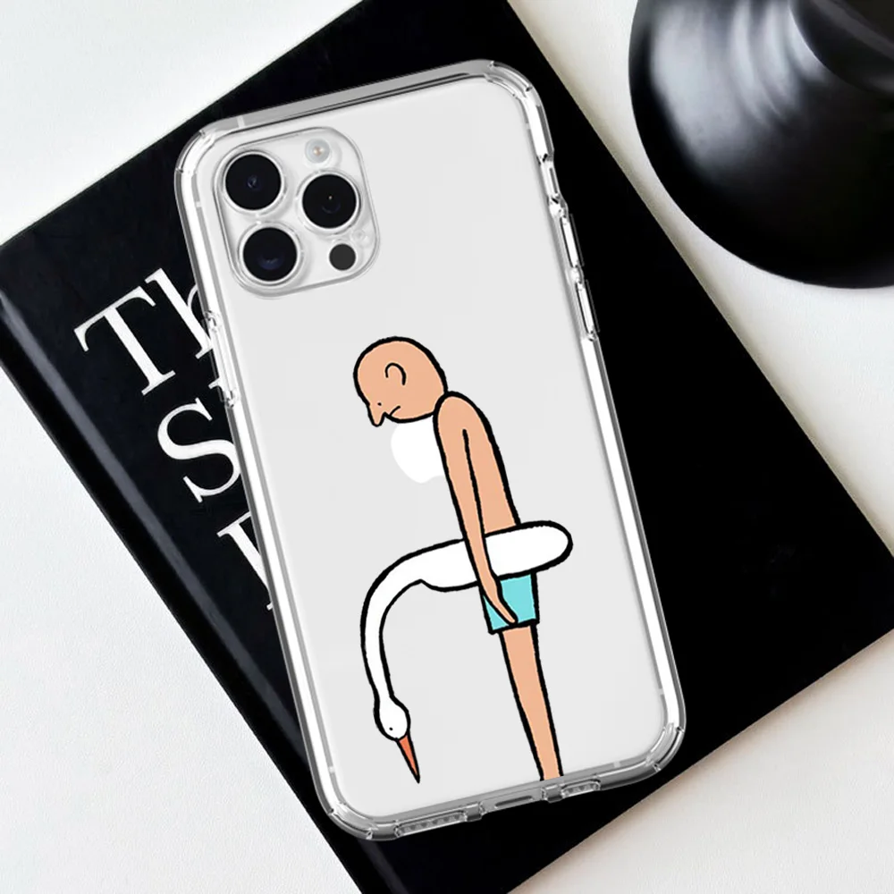 J-Jean J-Jullien A-Art For iPhone 16 15 13 14 12 11 Pro Plus MAX XS iPhone13 Mini Transparent Phone Case