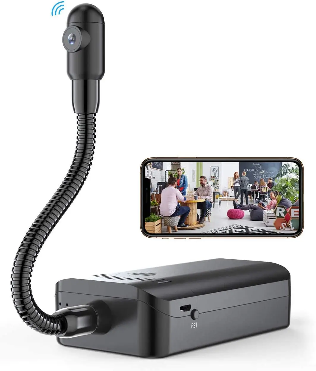 

1080p HD Snake Tube Goose Neck Motion Detection Semi-Rigid Snake Camera Wireless WiFi Mini Home Security Camera Indoor Camera