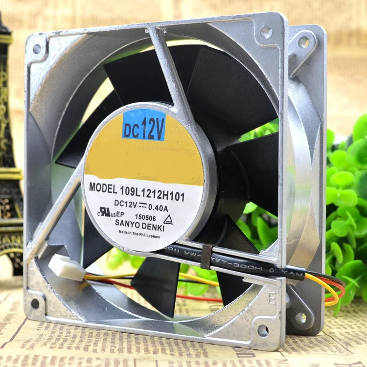 

Новый оригинальный 3-проводной охлаждающий вентилятор 109L1212H101 DC12V 0.40A 12038 12 см
