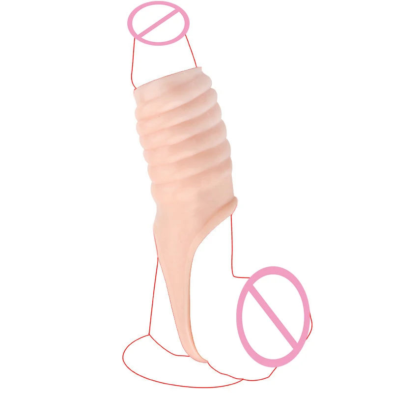 Резьбовое кольцо-удлинитель для пениса многоразовое покрытие увеличения