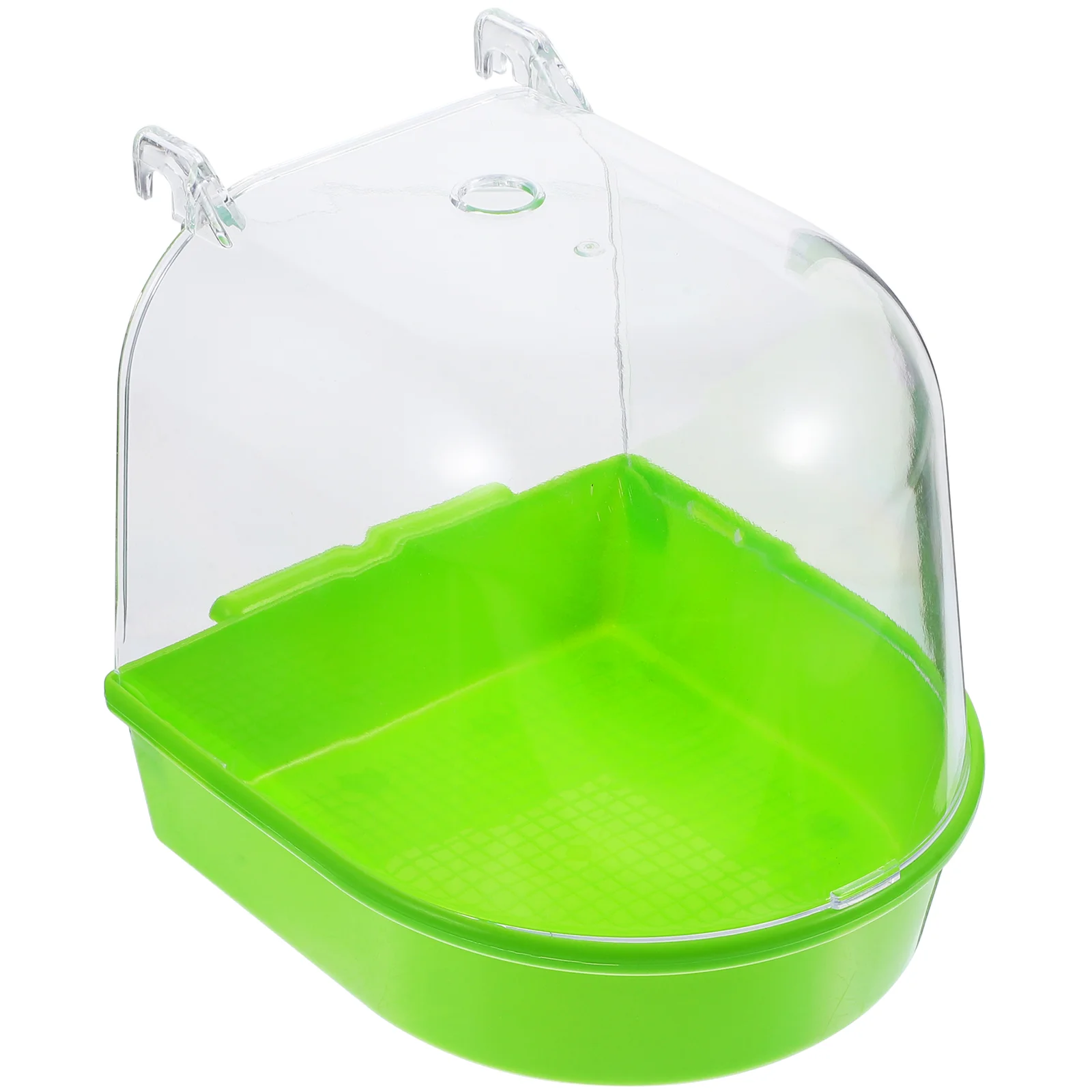 

Bird Bath Box Bird Bath Bird Cage Bird Bathtub Parrot Supplies Bathing Tub for Small Brids Canary Parrot ( Green, 1PC )