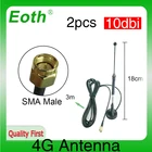 Антенна Eoth, 2 шт., 4G, LTE, 10dbi, SMA, 698-9601700-2700 МГц