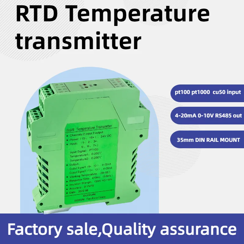 

Многоканальный аналоговый преобразователь сигнала pt100 BSR-W1-A3-O5-P2