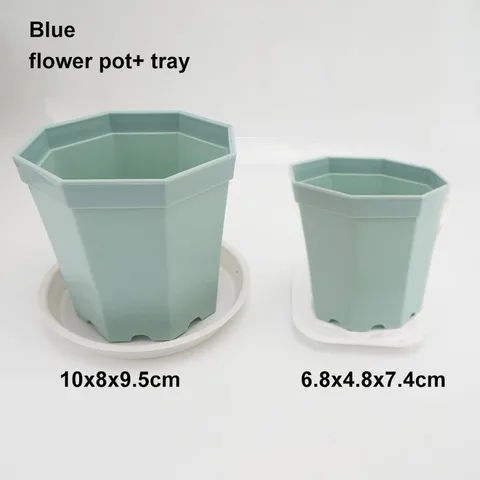 4 шт., пластиковые мини-горшки для цветов и подноса