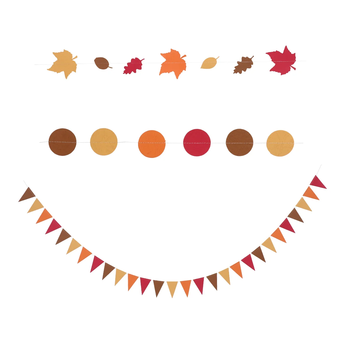 

Banner Hanging Garland Thanksgiving Maple Leaf Decor Fall Party Leaves Supplies Outdoor Indoor Gardenoutside Triangle