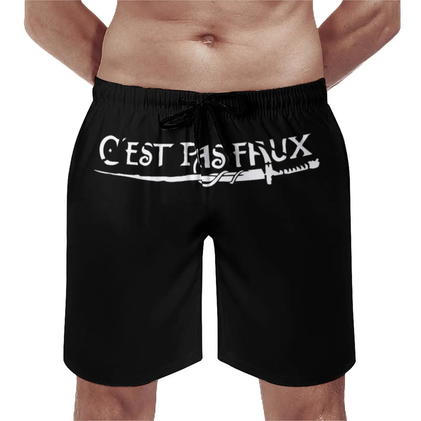 

Cest Pas Faux Kaamelott Board Shorts Tv Show Beach Shorts Hot Men Classic Custom Swim Trunks Plus Size