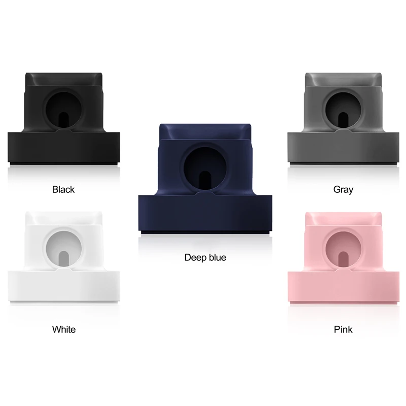 Charge Stand Holder Dock Station for Apple Watch Series 7 6 5 4 Charging Silicone Bracket Base Smart Accessories 38 40 42 44 mm