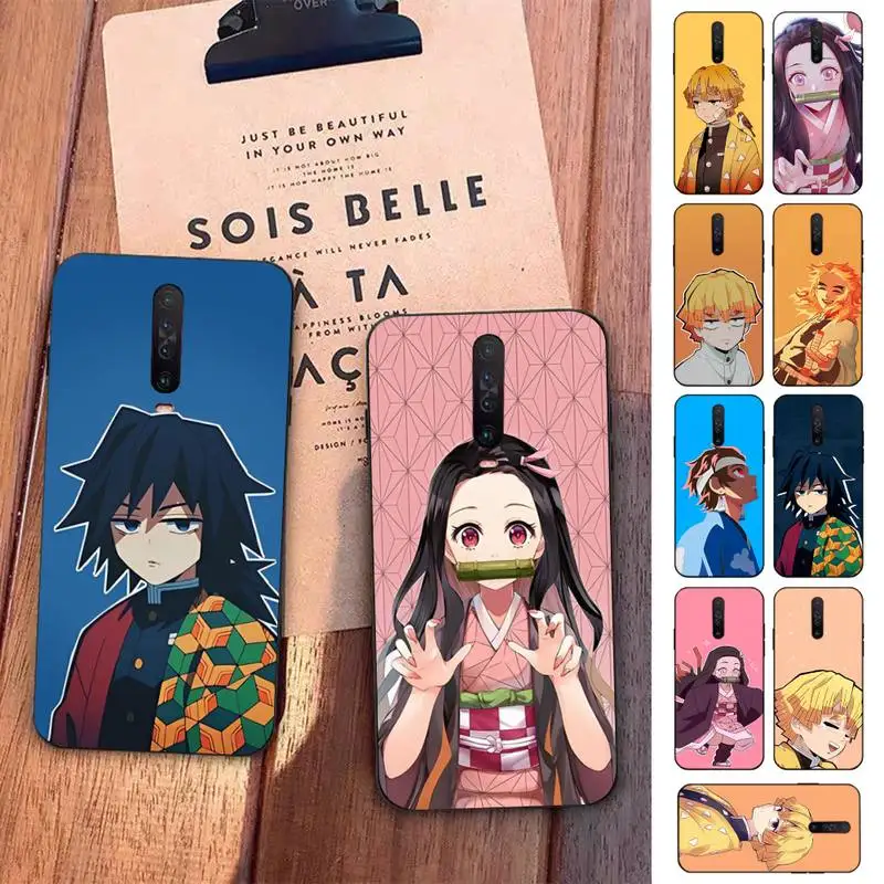 

Anime Demon Slayer Phone Case for Redmi 5 6 7 8 9 A 5plus K20 4X S2 GO 6 K30 pro