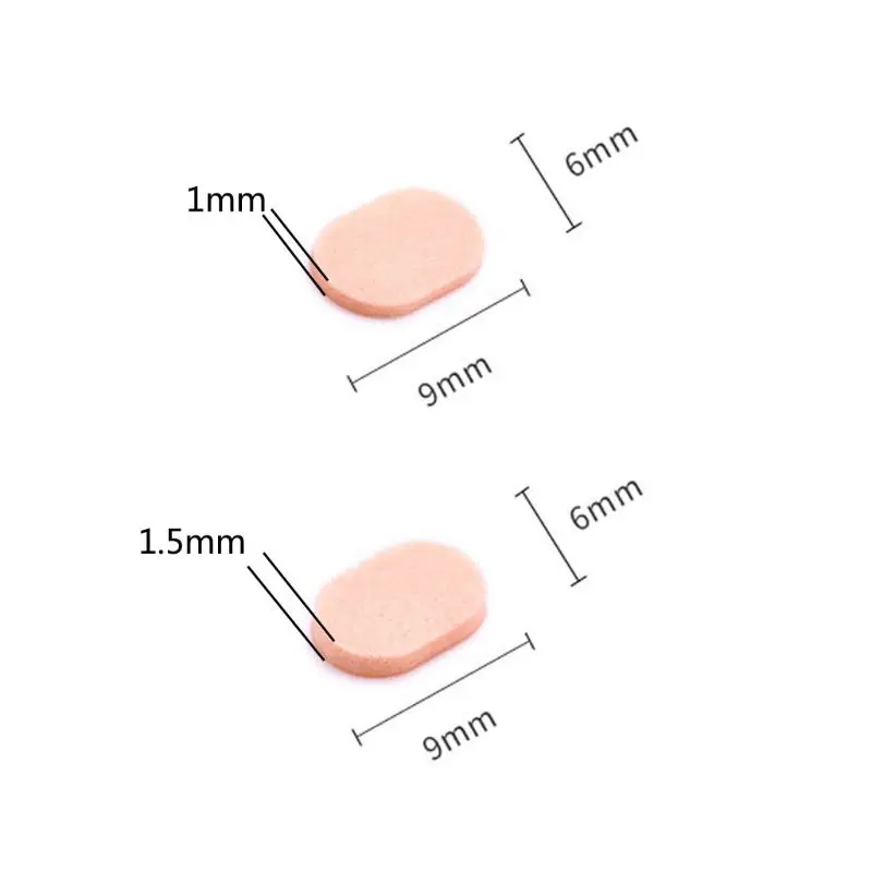 

12 Pair Soft Foam Eyeglasses Nosepads Self Adhesive Anti-Slip Nose Pads Drop-Shaped Nose Pads Great for Plastic Frames