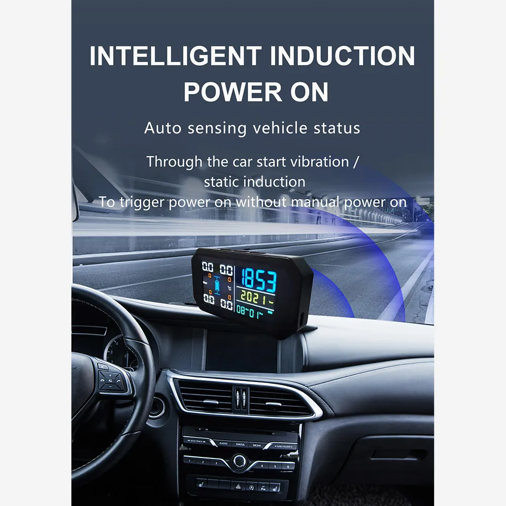 

Monitor Tyre Pressure Tire Monitoring System With 4 Sensors 10.5*5.3*2.5cm