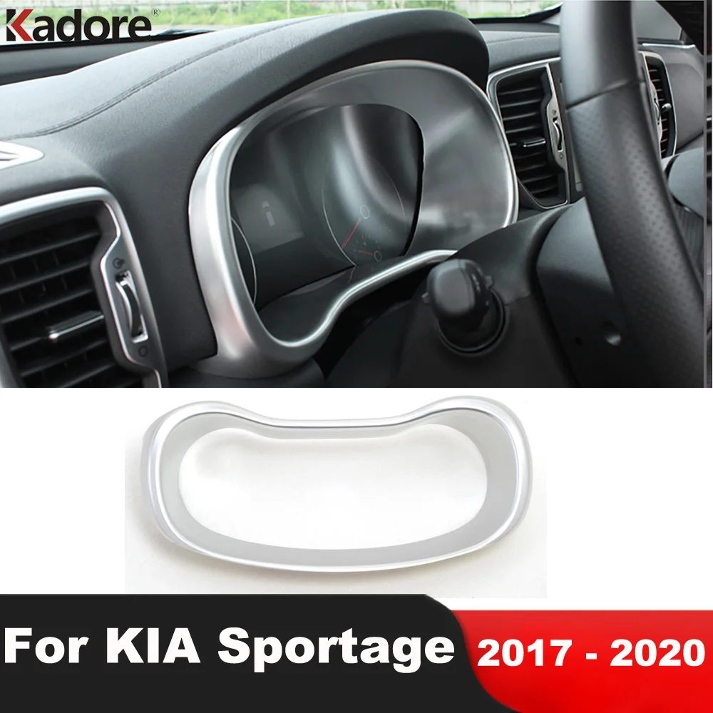 

Обложка для приборной панели автомобиля, Обшивка Рамы для KIA Sportage 2017 2018 2019 2020 ABS, матовое украшение, аксессуары для интерьера