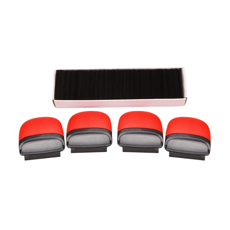 

4Pcs Razor Blade Scraper Tool With 100PCS Double-Edged Plastic Blades For Removing Adhesive Labels Stickers Decals