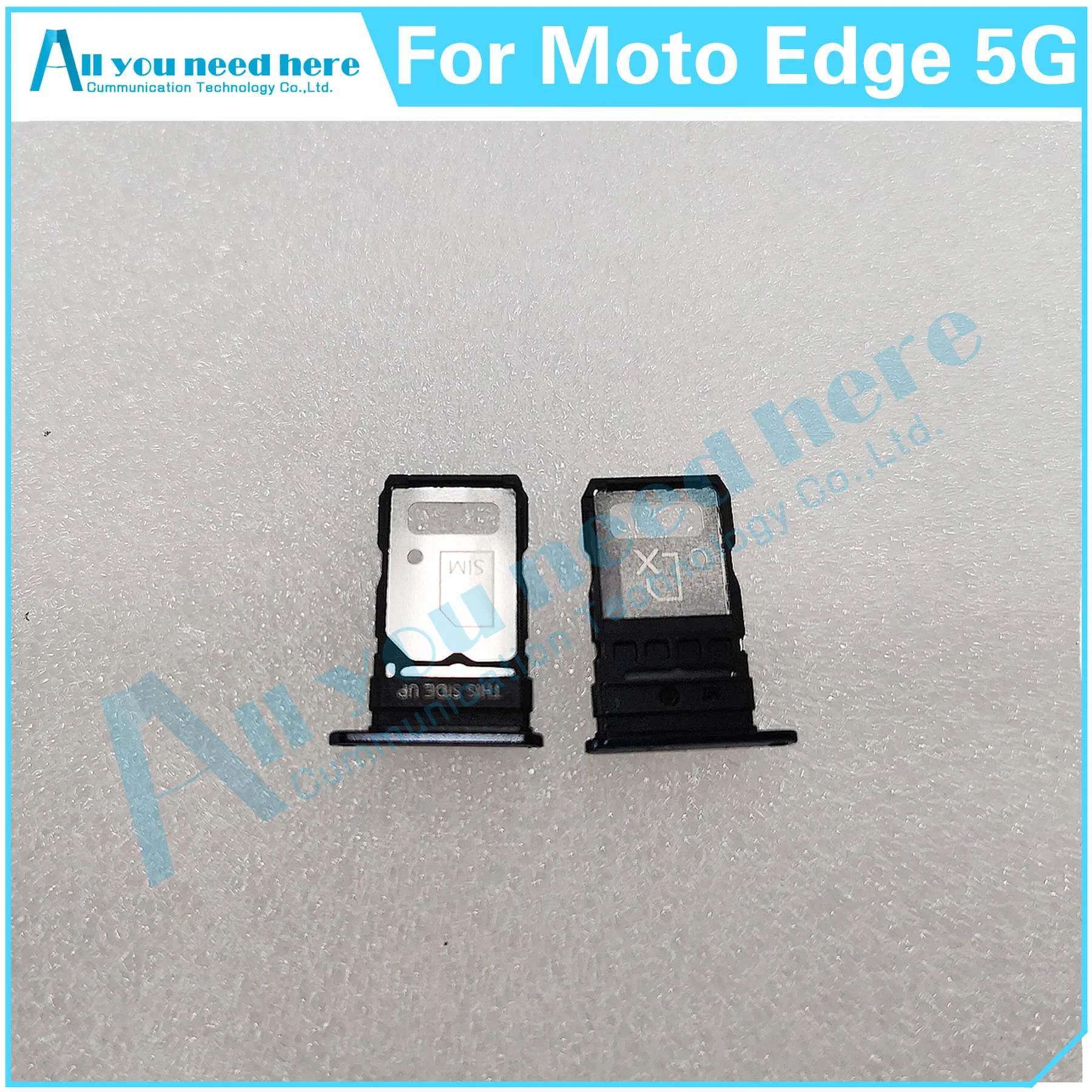 

High Quality For Motorola Moto Edge 5G SIM Card Tray Slot Holder Adapter Socket Repair Parts Sim Tray Holder Replacement