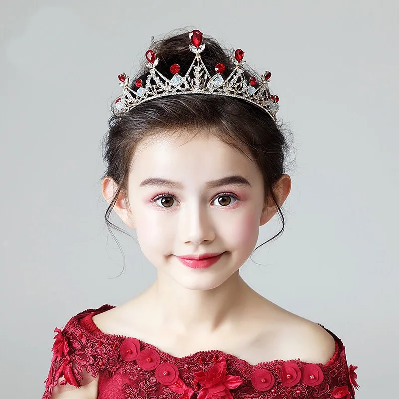 

Princess Crystal Tiaras Women Crowns Headband Kid Girls Love Bridal Prom Crown Wedding Party Accessories Hair Jewelry