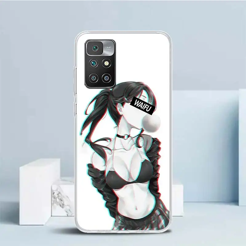 Мягкий чехол Sugoi Senpai аниме Waifu Sexy Girl Для Redmi 12 12C 10 10A 10C 9 9A 9C 9T с рисунком для телефона