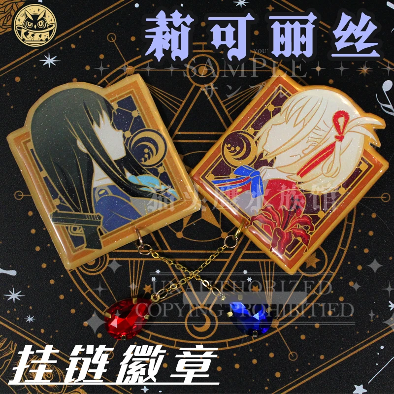 

Anime Lycoris Recoil Nishikigi Chisato Inoue Takina Metal Badge Brooch Pin Student Souvenir Cosplay Toys Clothing Decor Gifts