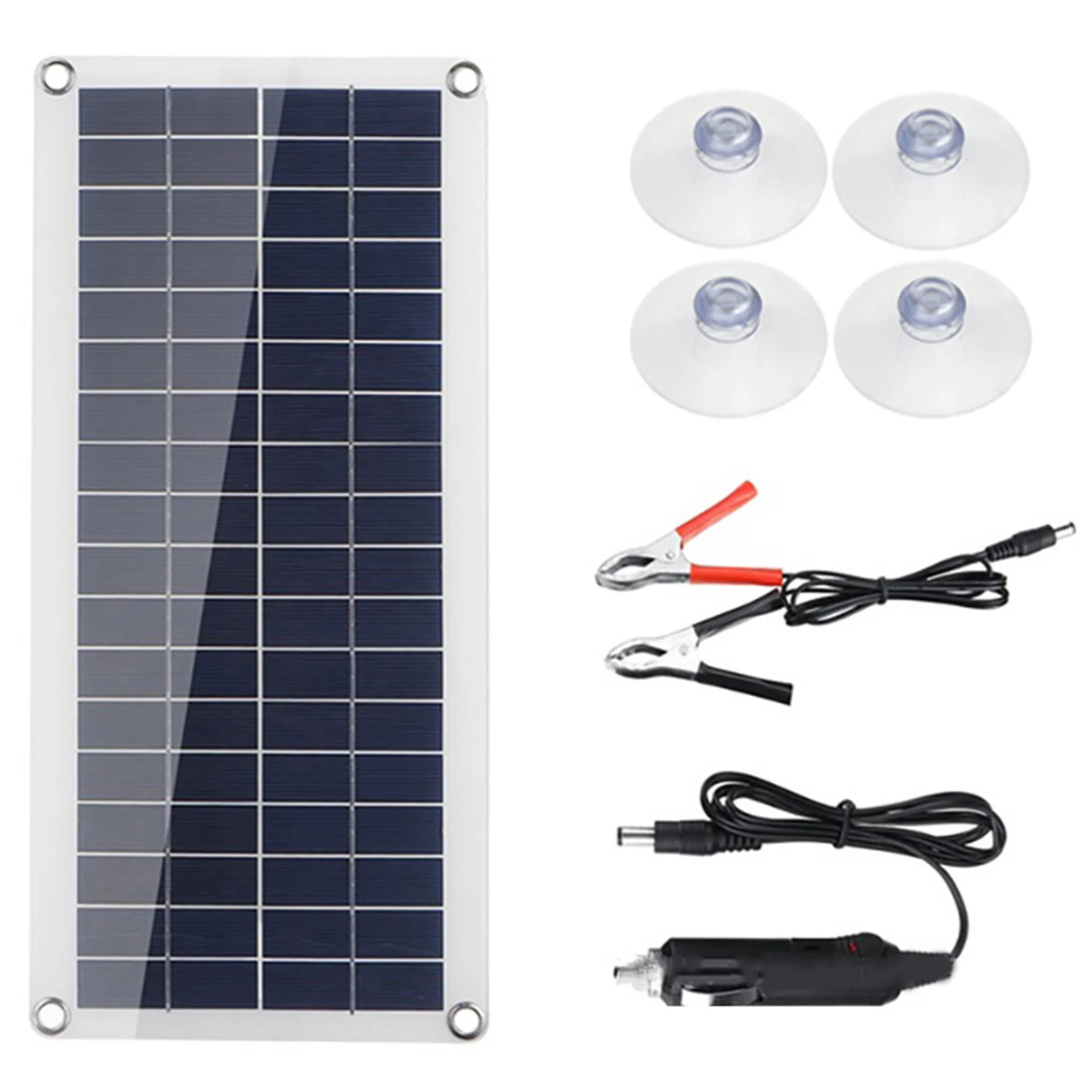 50W Solar Panel Kit Flexible Solar Panel 12 Volt Trickle Charger High Efficiency Battery Charger Module For RV Boat Cabin Tent