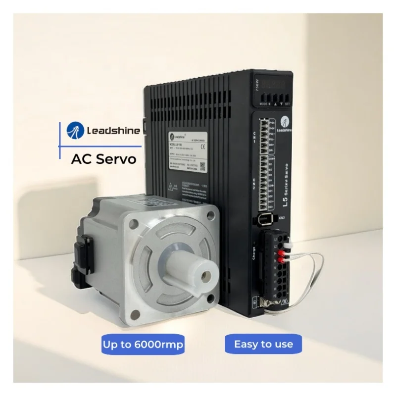 Фото Горячая распродажа: сервопривод Leadshine 750W CNC 17-бит L5P-750 с серводвигателями переменного тока для различных применений №2