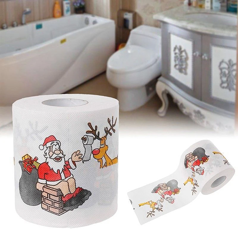 

Christmas Toilet Roll Paper Home Tool Cute Santa Claus Bath Toilet Roll Paper Christmas New Year Decor Home Supplies Tissue
