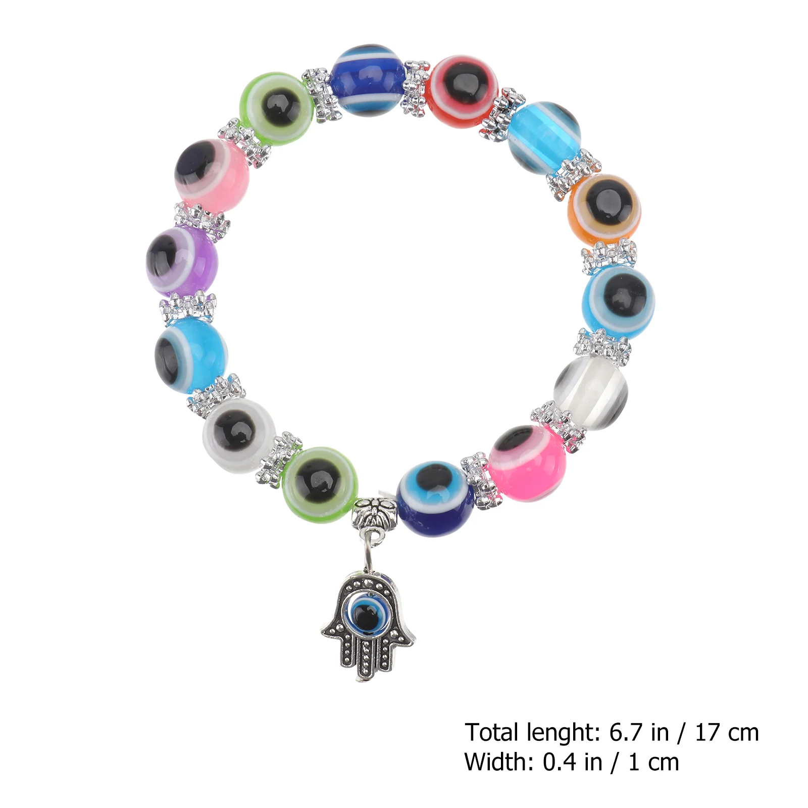 ки bransoletki dla kobiet kreatywne niebieskie oko koralik elastyczna biżuteria w stylu vintage