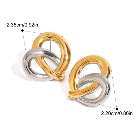 Серьги Yori Hot Style из нержавеющей стали