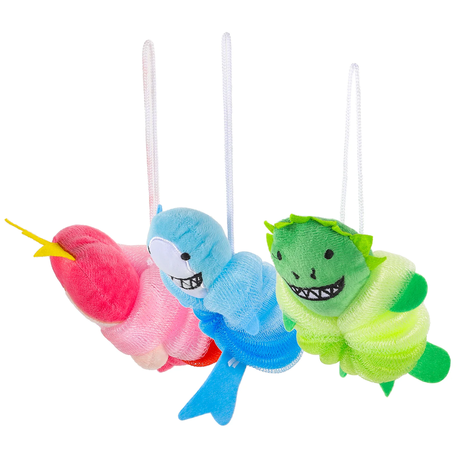 

3 Pcs Crown Body Exfoliating Bath Ball Portable Household Scrubber Skin Cleaning Loofahs Baby Foaming