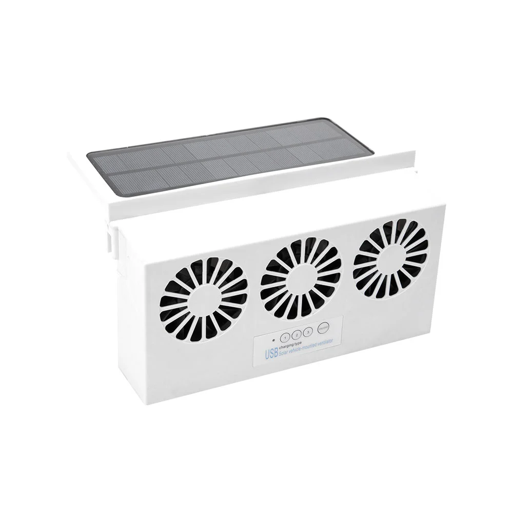 

1pc Car Radiator Ventilation Fan for Car Car Air Conditioning Rechargeable Solar Cooler Radiator Car USB Fan
