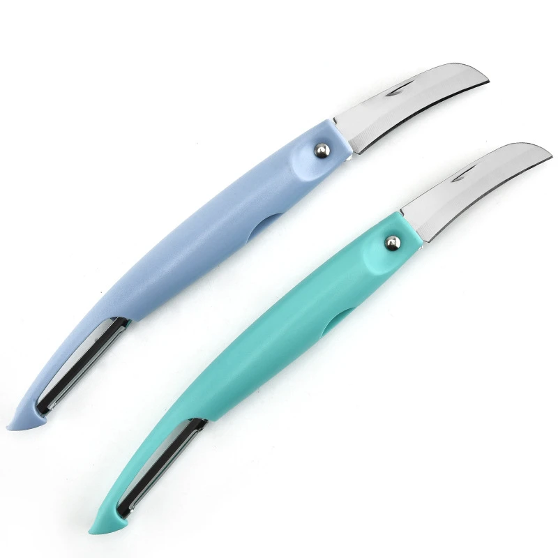 

Two in one peeling knife kitchen tools folding peeling knife kitchen knife peeler