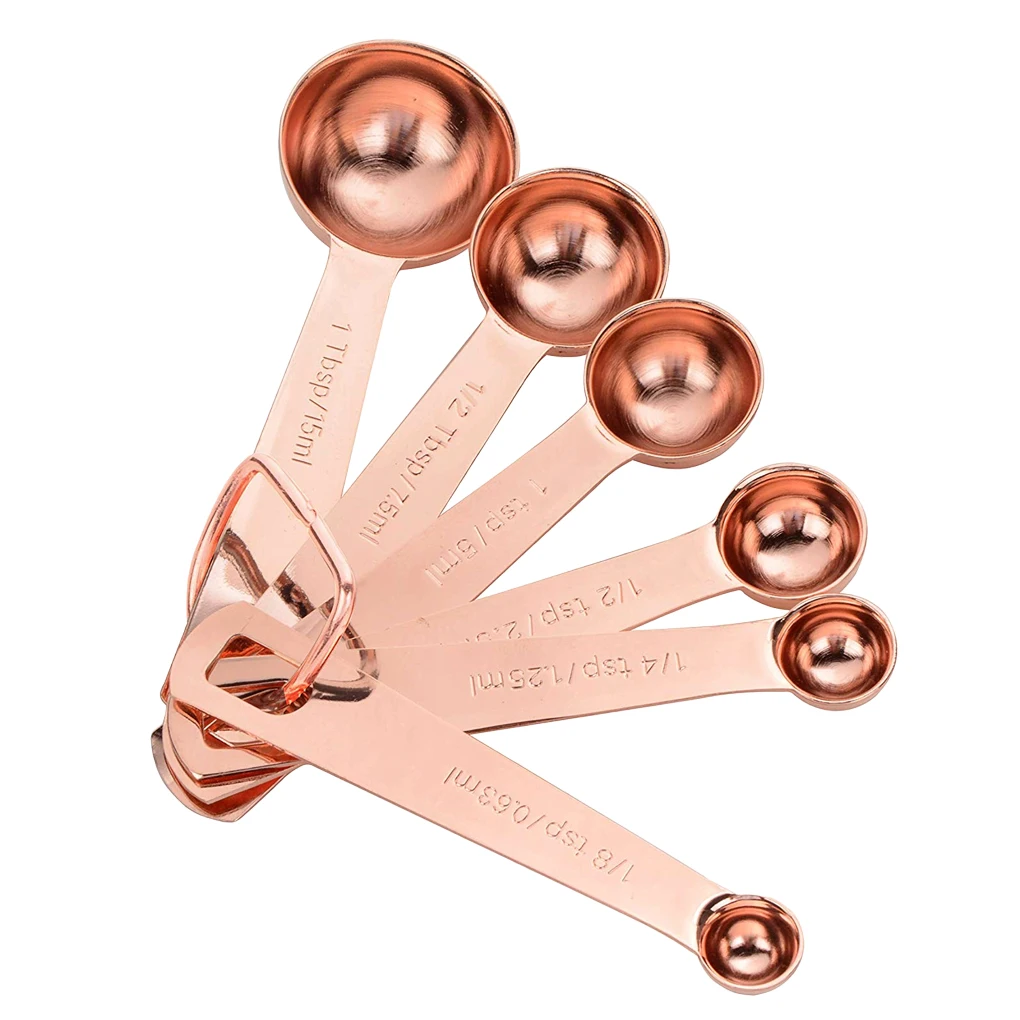 

6 в 1, составные чайные ложки из нержавеющей стали для приготовления пищи и выпечки