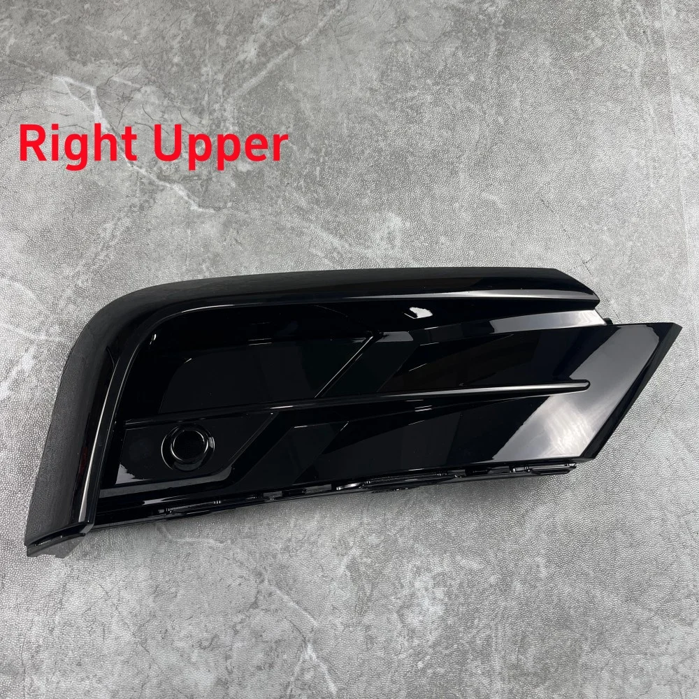 Передний бампер автомобиля для VW Tiguan R-Line 2017 2018 2019, молдинг противотуманной фары, верхняя нижняя рамка противотуманной фары, ABS 5NA 853666 D 5NA 853665 Д