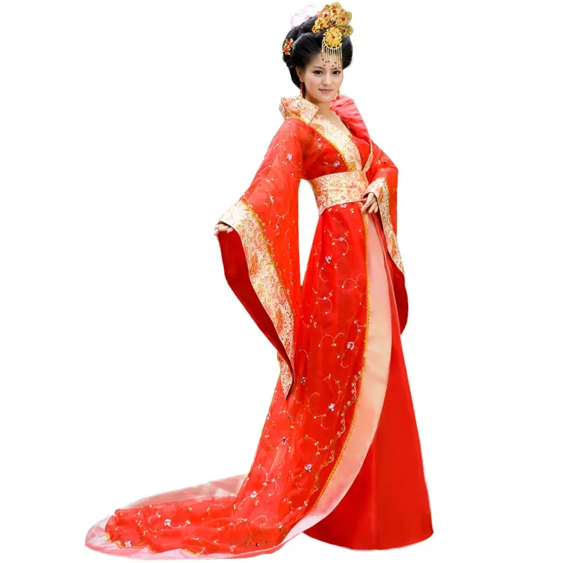 Древний костюм Тан Хань благородной наложницы со шлейфом императрицы принцессы