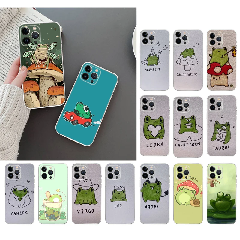 

Phone Case For iphone 14 Pro Max 13 12 11 Pro Max XS XR X 12mini 7 8 Plus SE Frog creature Case Funda