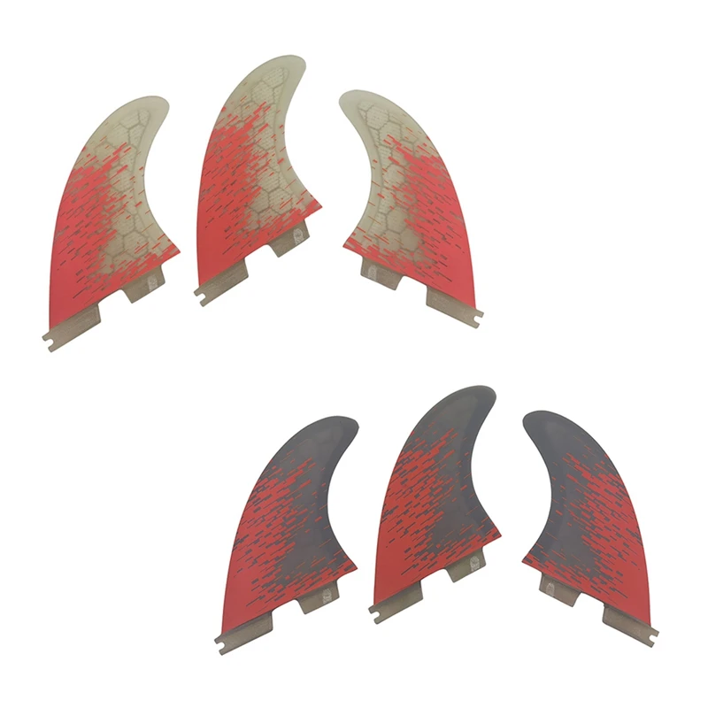 

G5 Surfboard Fins Double Tabs 2 Honeycomb Fins Tri Fin Set Surf Boards Fins Surfing Accessories