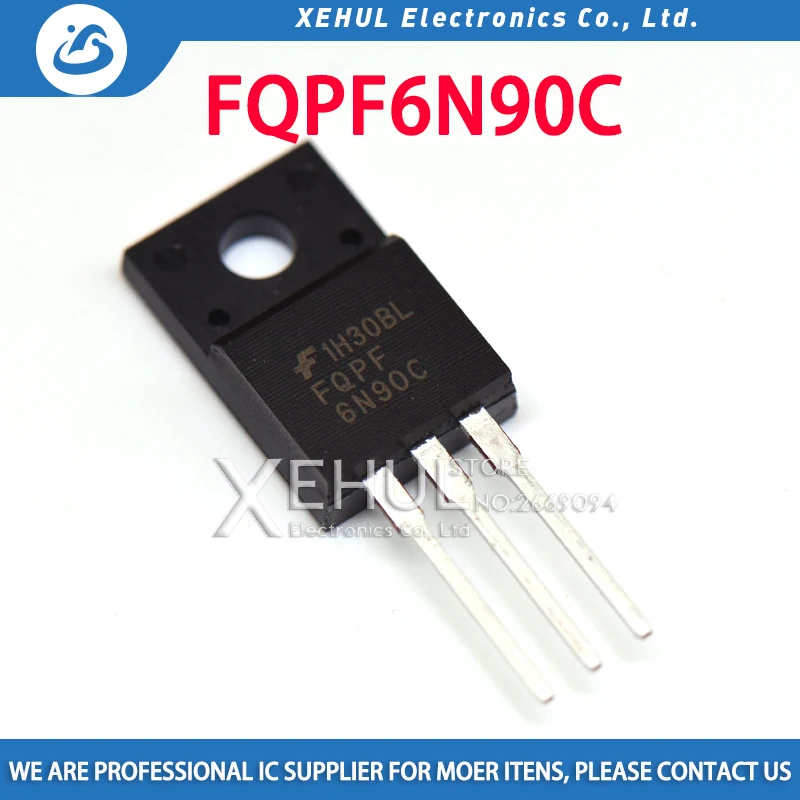 

10/50/100PCS New FQPF4N90C 4N90C FQP6N90C 6N90C FQP9N90C 9N90C MOS field effect tube 6A900V N channel TO-220