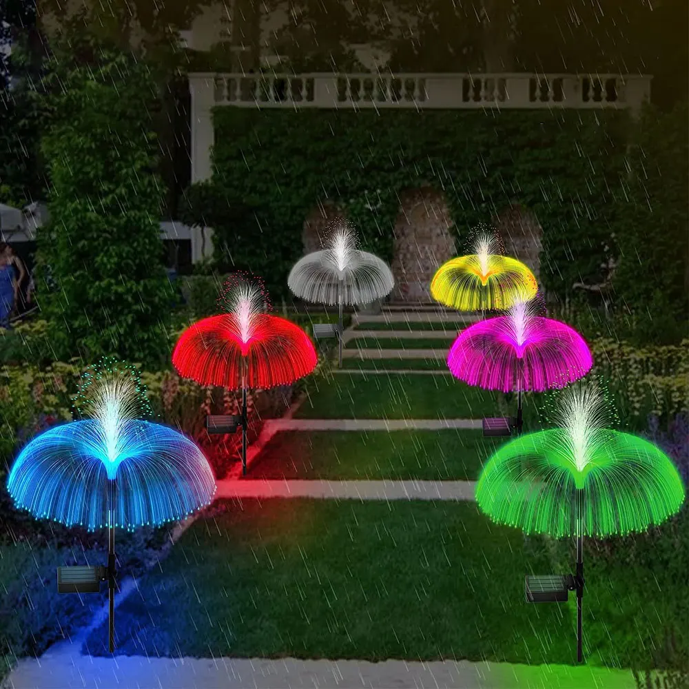 

Solar Led Lights Outdoor Waterproof Solar Power Jellyfish Garden Decor Lawn Pathway Lamp 7 Color Changing
