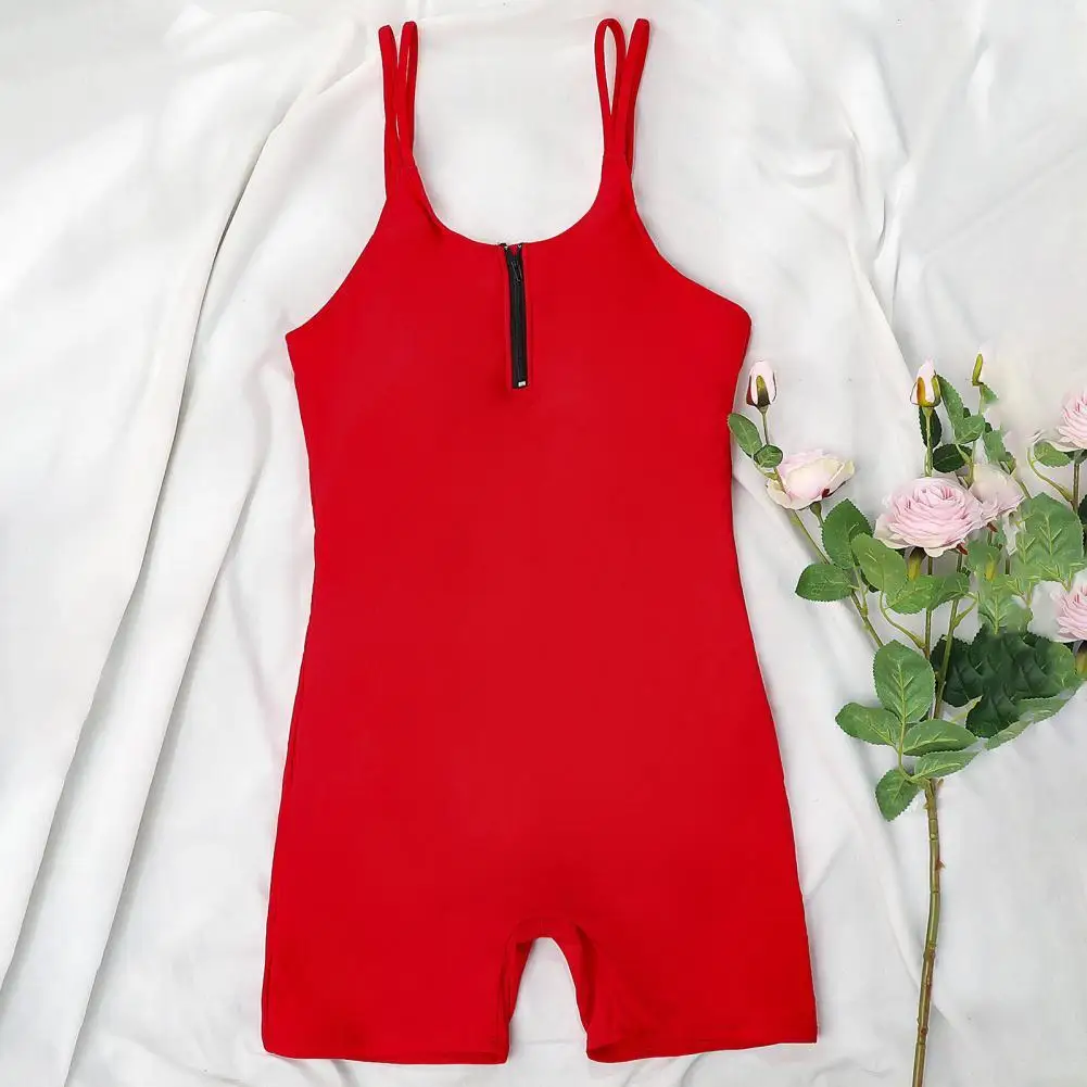 

Trendy Lady Monokini Spaghetti Strap Bodycon Bathing Suit Elastic Bathing Suit