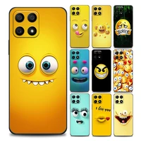 funny cartoon cute face phone case for honor 50 30 10 lite 30i 20 20e 9a 9c 9x pro 8x nava 8i 9 y60 cover soft silicone cases