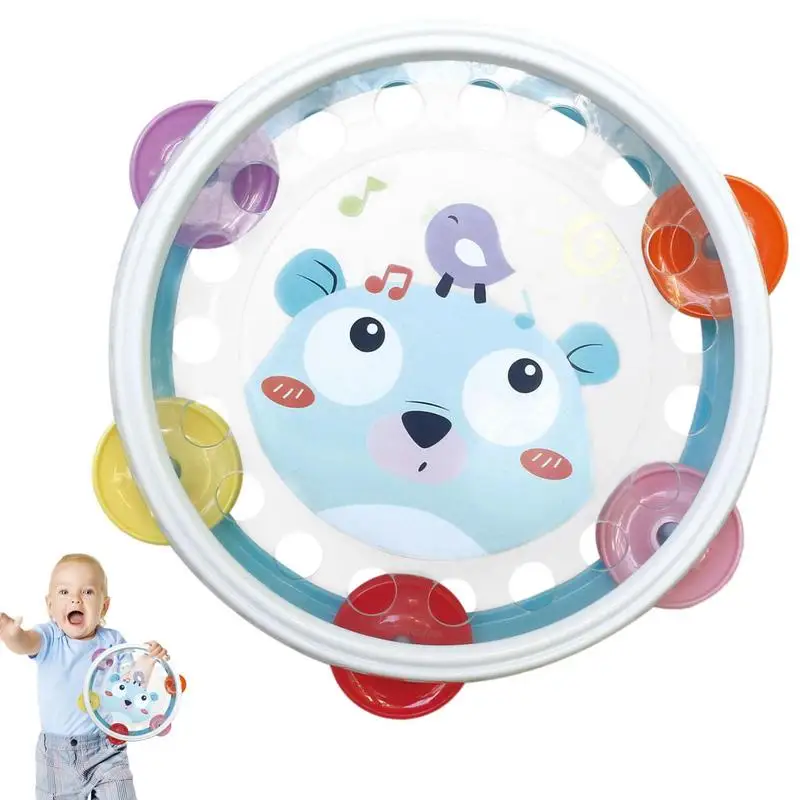 

Musical Tambourine Drum For Children Early Educational Musical Instrument Rhythm Shaking Small Jingle Bell Tool Montessori