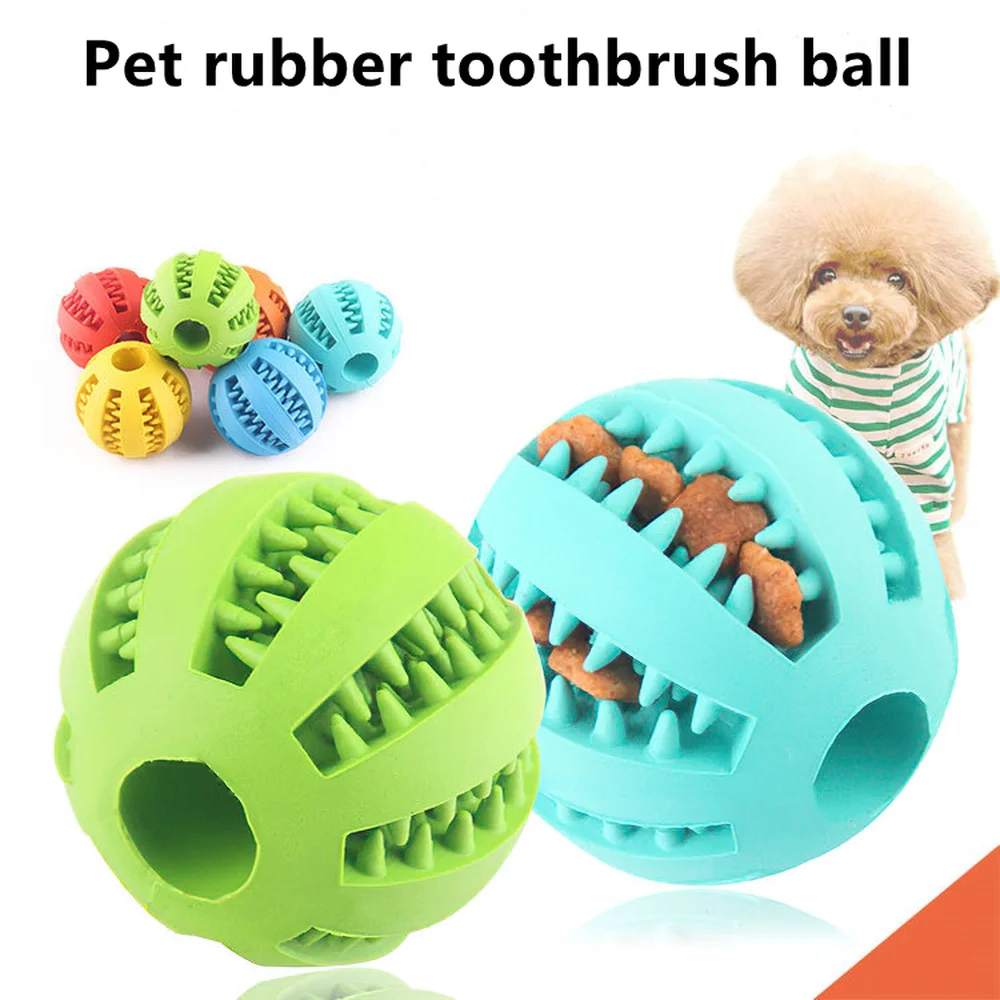 

Toys for Dogs Ball Interactive Toys Dog Chew Toys Tooth Cleaning Elasticity Small Big Dog Toys Rubber Pet Ball Toys