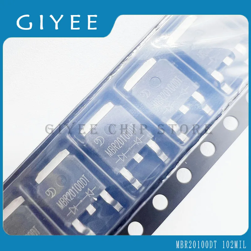 

5 шт./лот MBR20100DT 20A100V MBR20150DT 20A150V MBR20200DT 20A200V TO-252 диод Шоттки