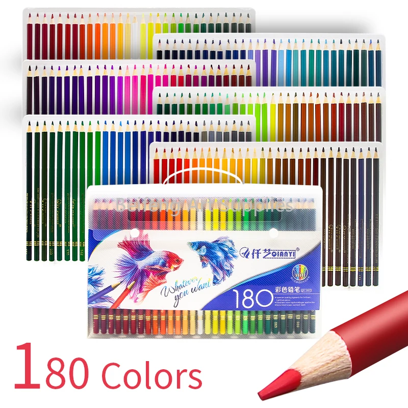 

Beifeng 48/72/120/150/180 Colors High Quality Oily Colored Pencils Set Oil HB Drawing For School Student Gifts Art Supplies