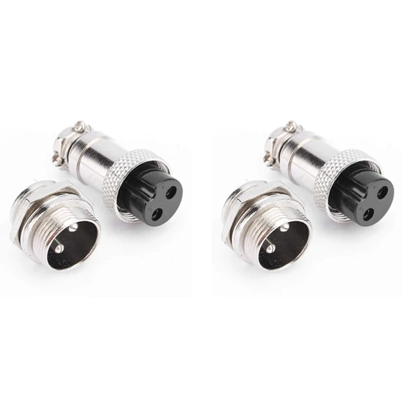 

2 шт., авиационный 2-контактный разъем GX16 400 В