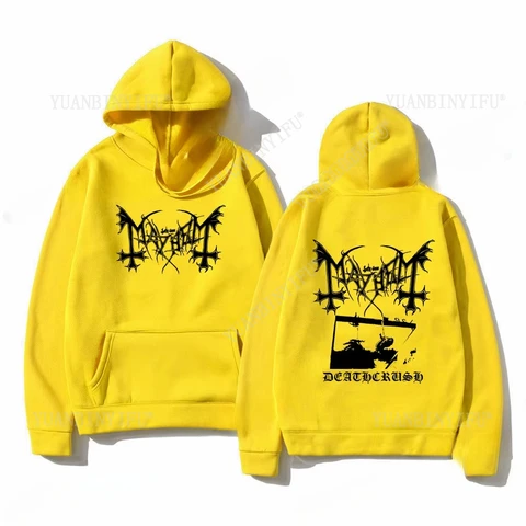 Mayhem Deathcrush Hoodie Men Fashion Hoodies Graphic Autumn and winter Pullover Street Fashion